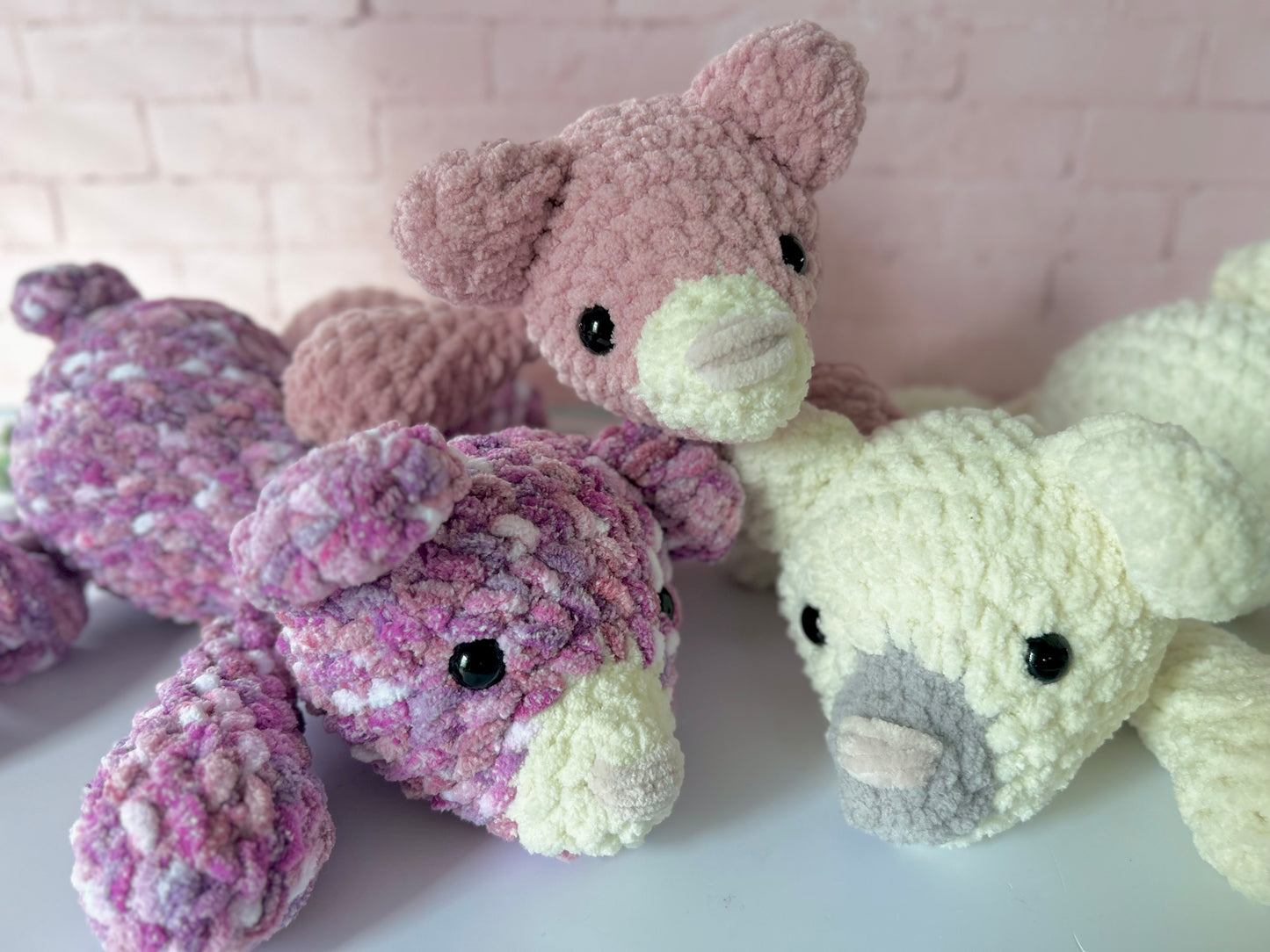 Beam Bear - Knotted Crochet Plushie