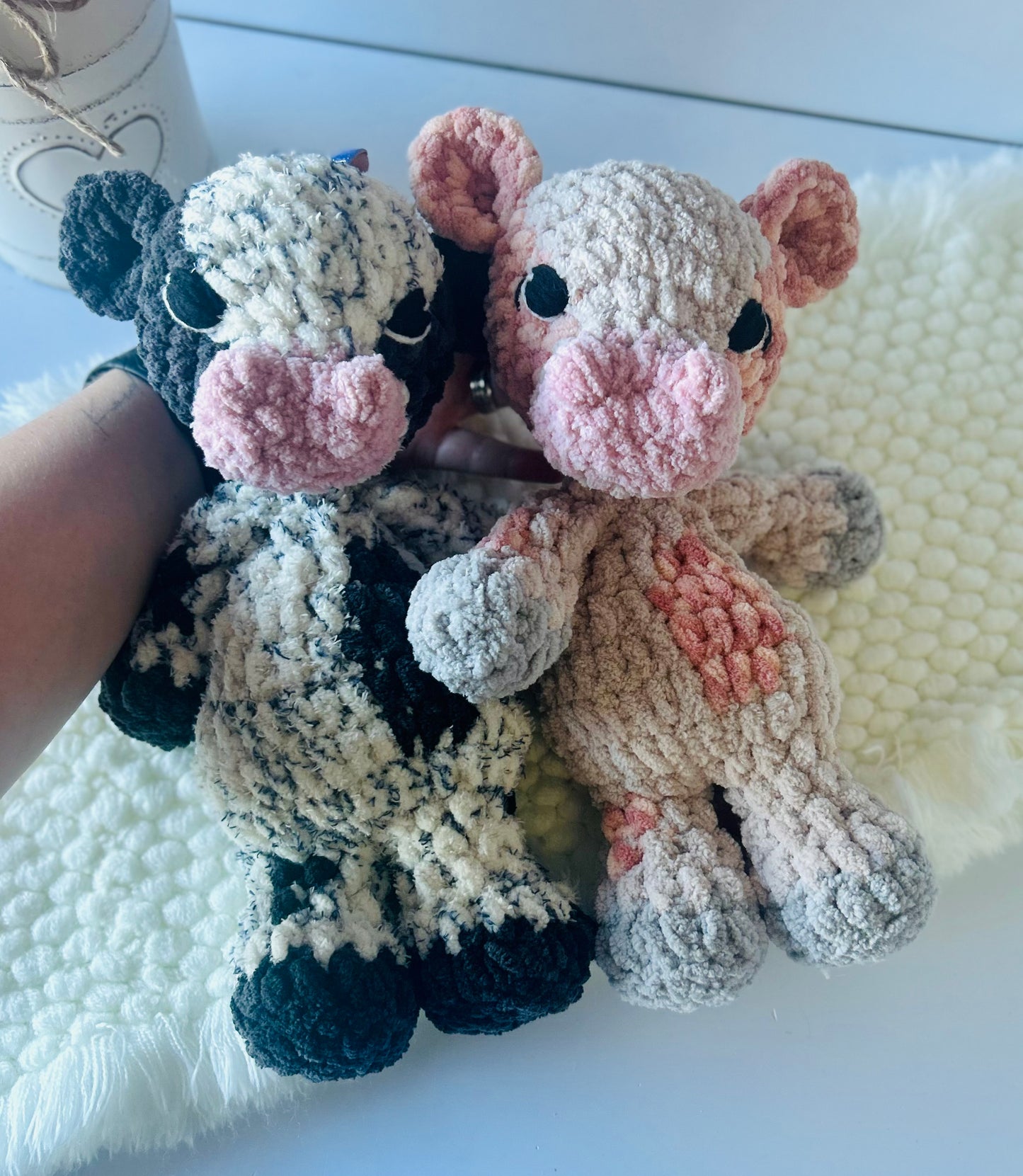 Charlie the Cow - Crochet Snuggler/Plush Toy