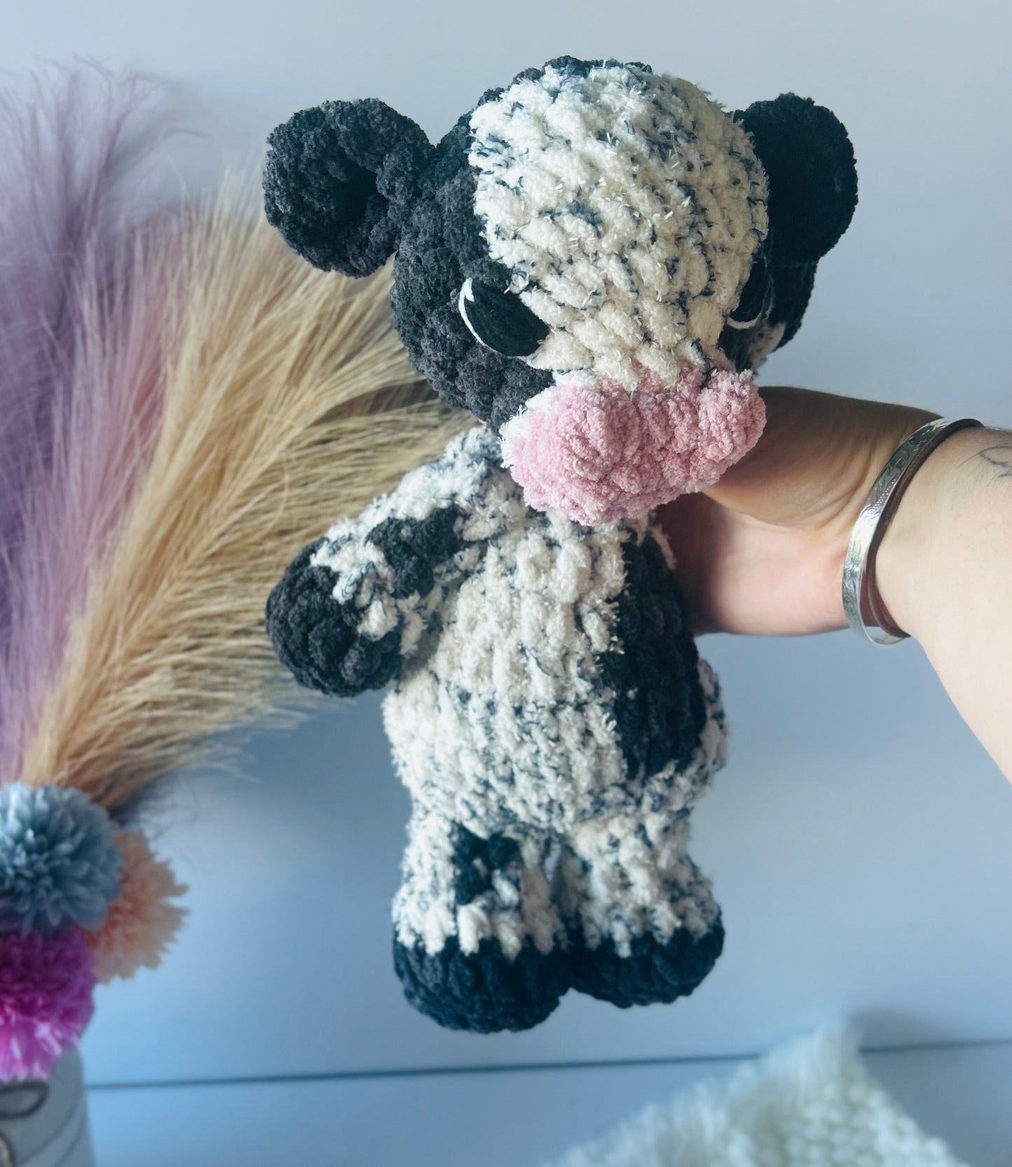 Charlie the Cow - Crochet Snuggler/Plush Toy