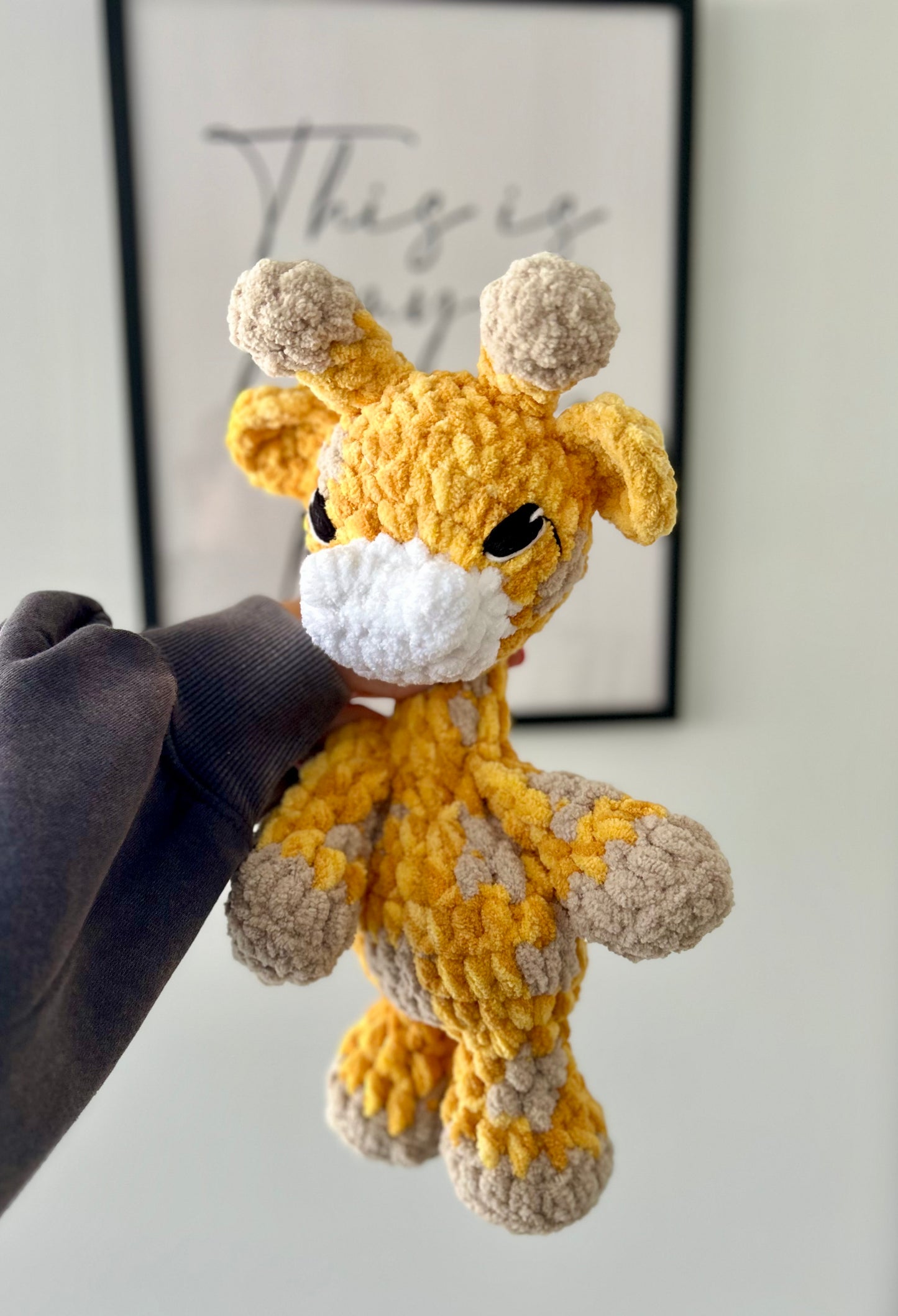Gentry Giraffe - Crochet Snuggler/Plush Toy