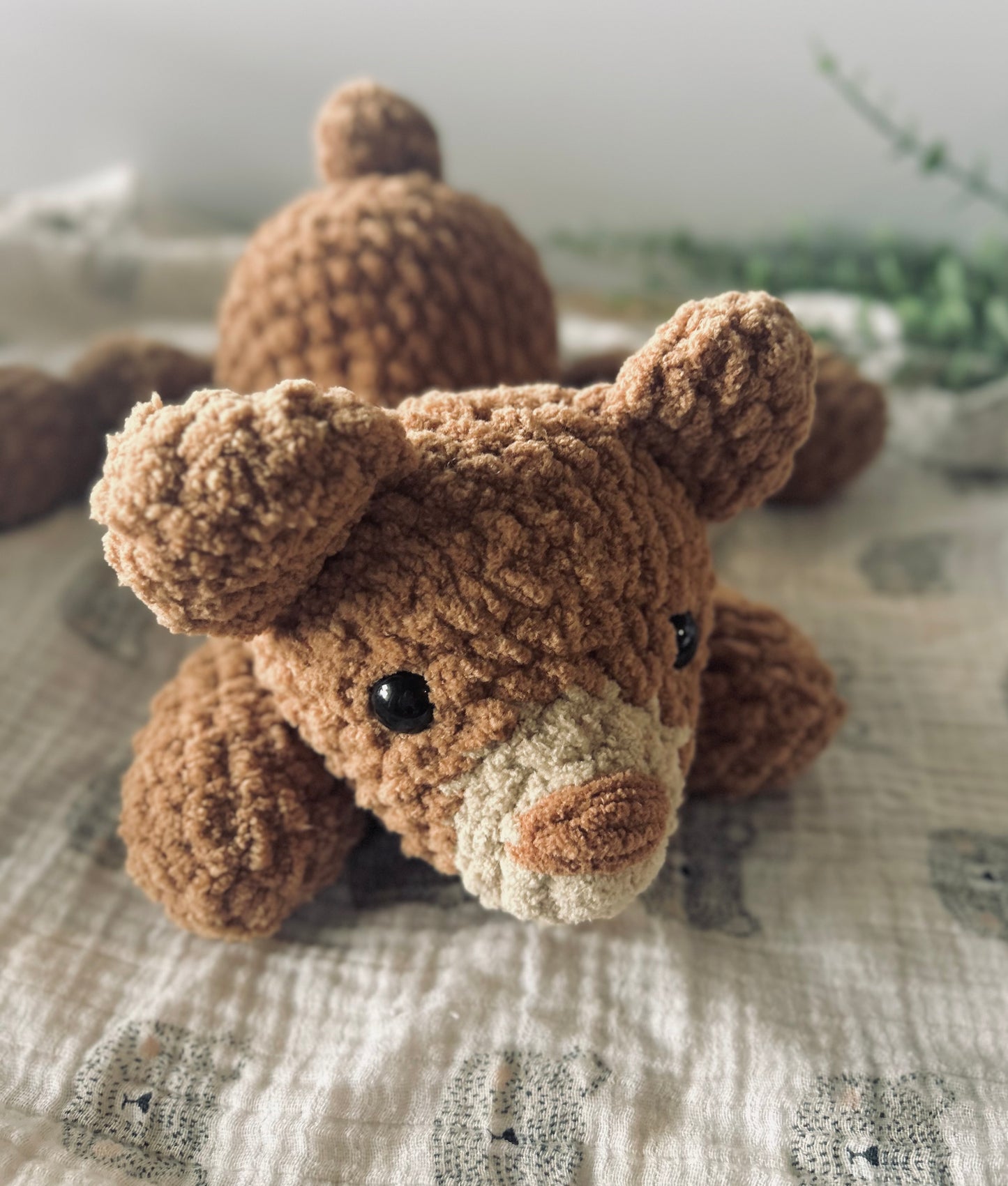 Beam Bear - Knotted Crochet Plushie