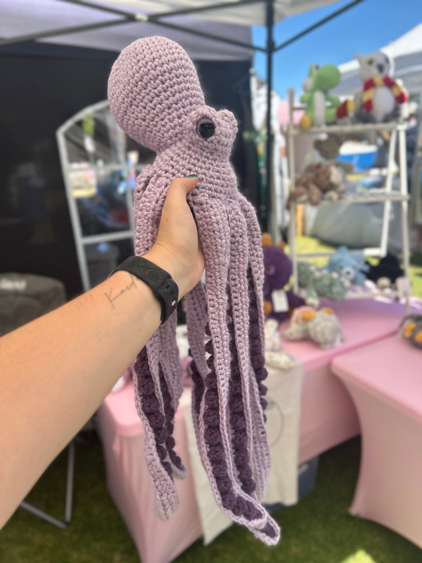 Small Anchor the Octopus - Crochet Plush - Acrylic Yarn