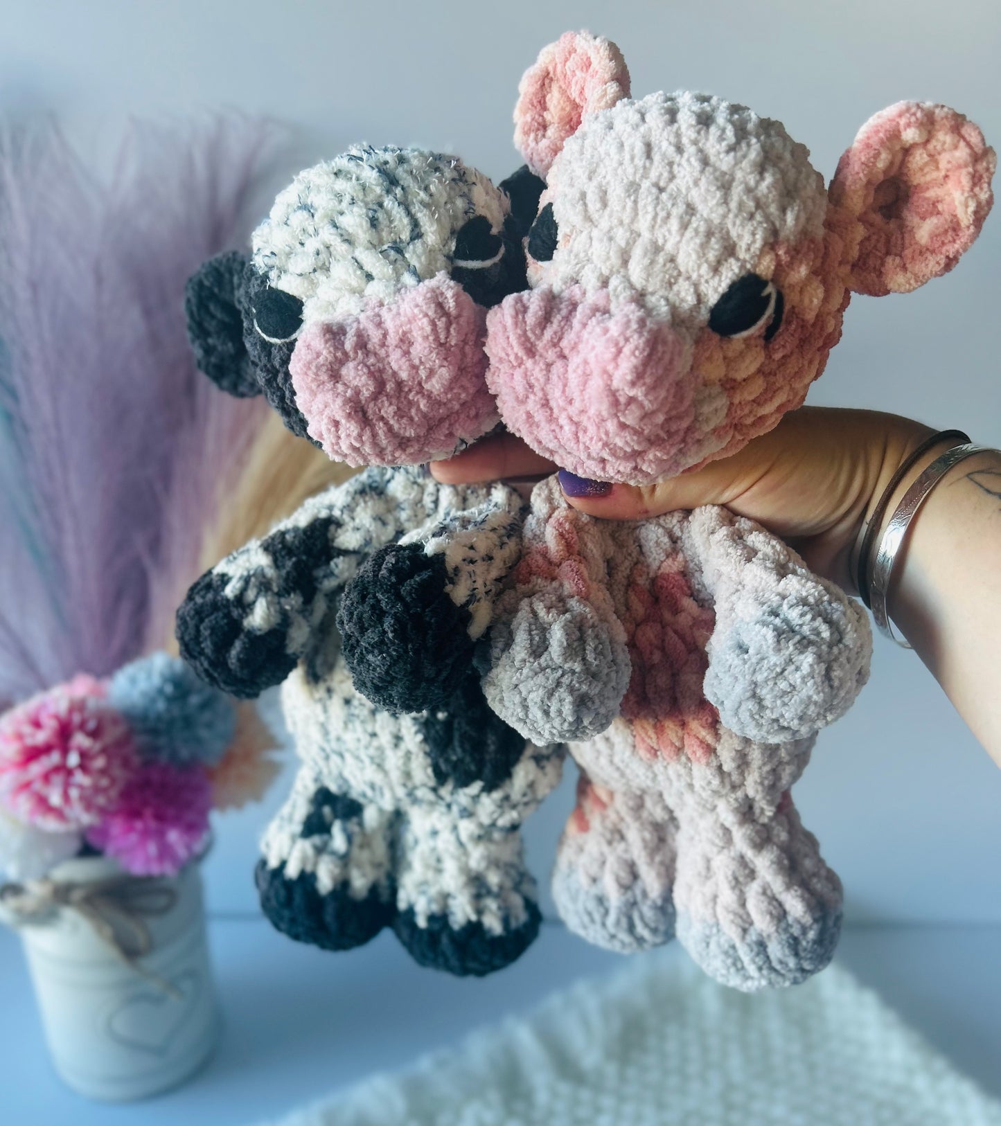 Charlie the Cow - Crochet Snuggler/Plush Toy