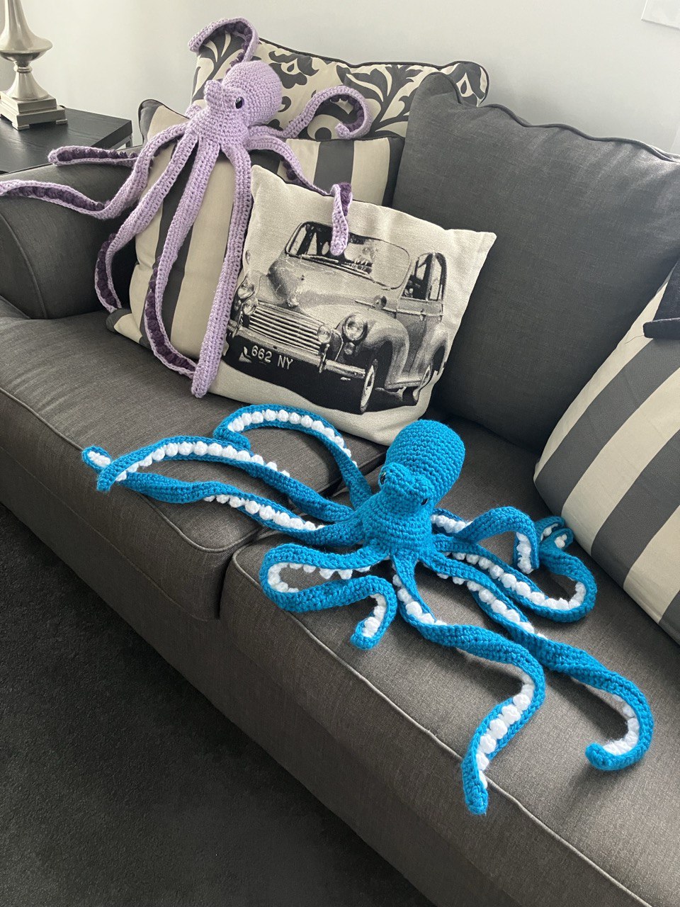 Small Anchor the Octopus - Crochet Plush - Acrylic Yarn