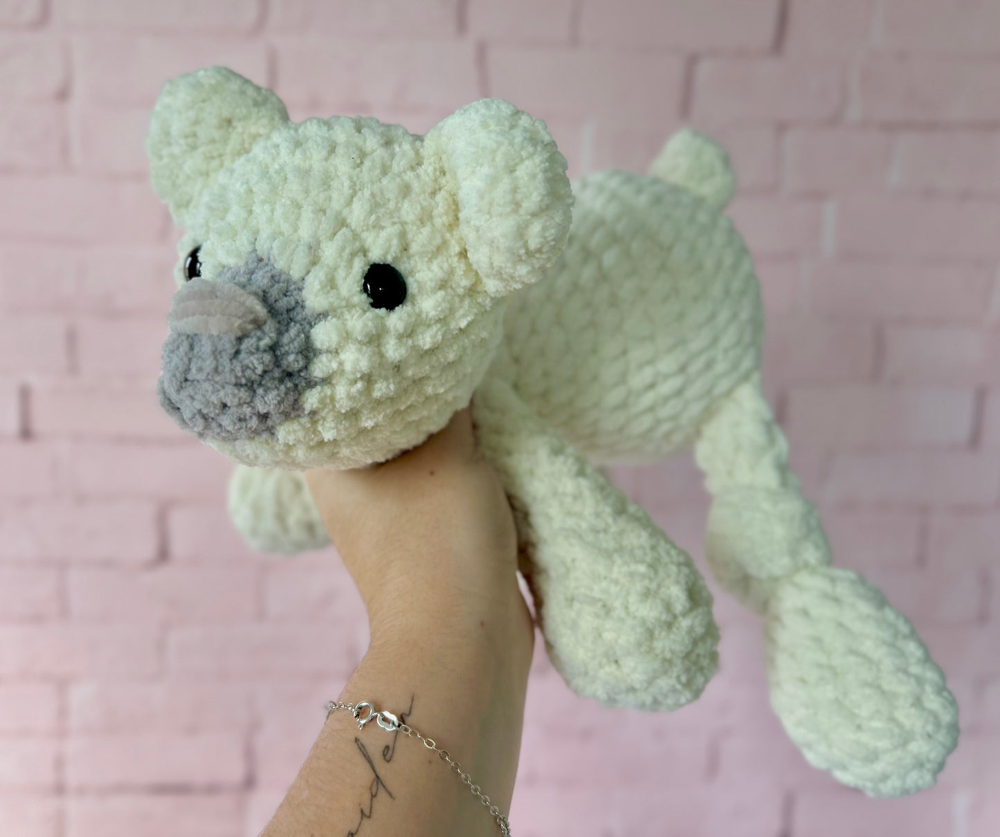 Beam Bear - Knotted Crochet Plushie