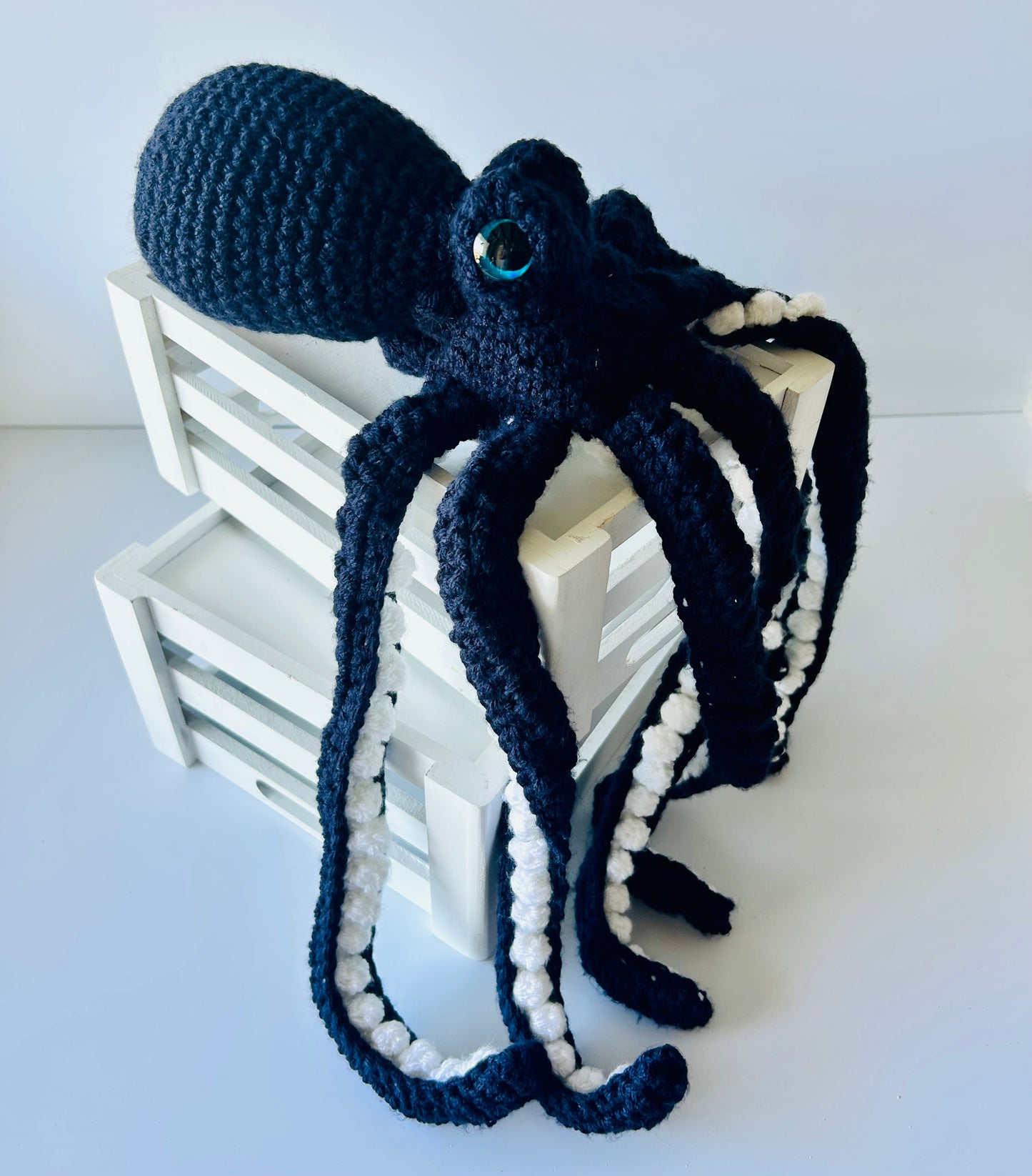 Small Anchor the Octopus - Crochet Plush - Acrylic Yarn