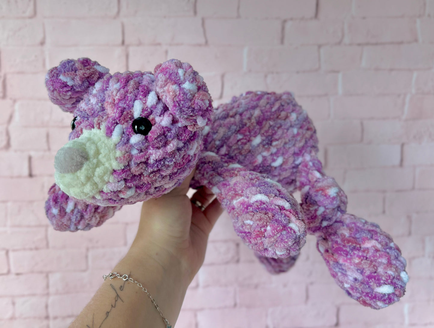 Beam Bear - Knotted Crochet Plushie