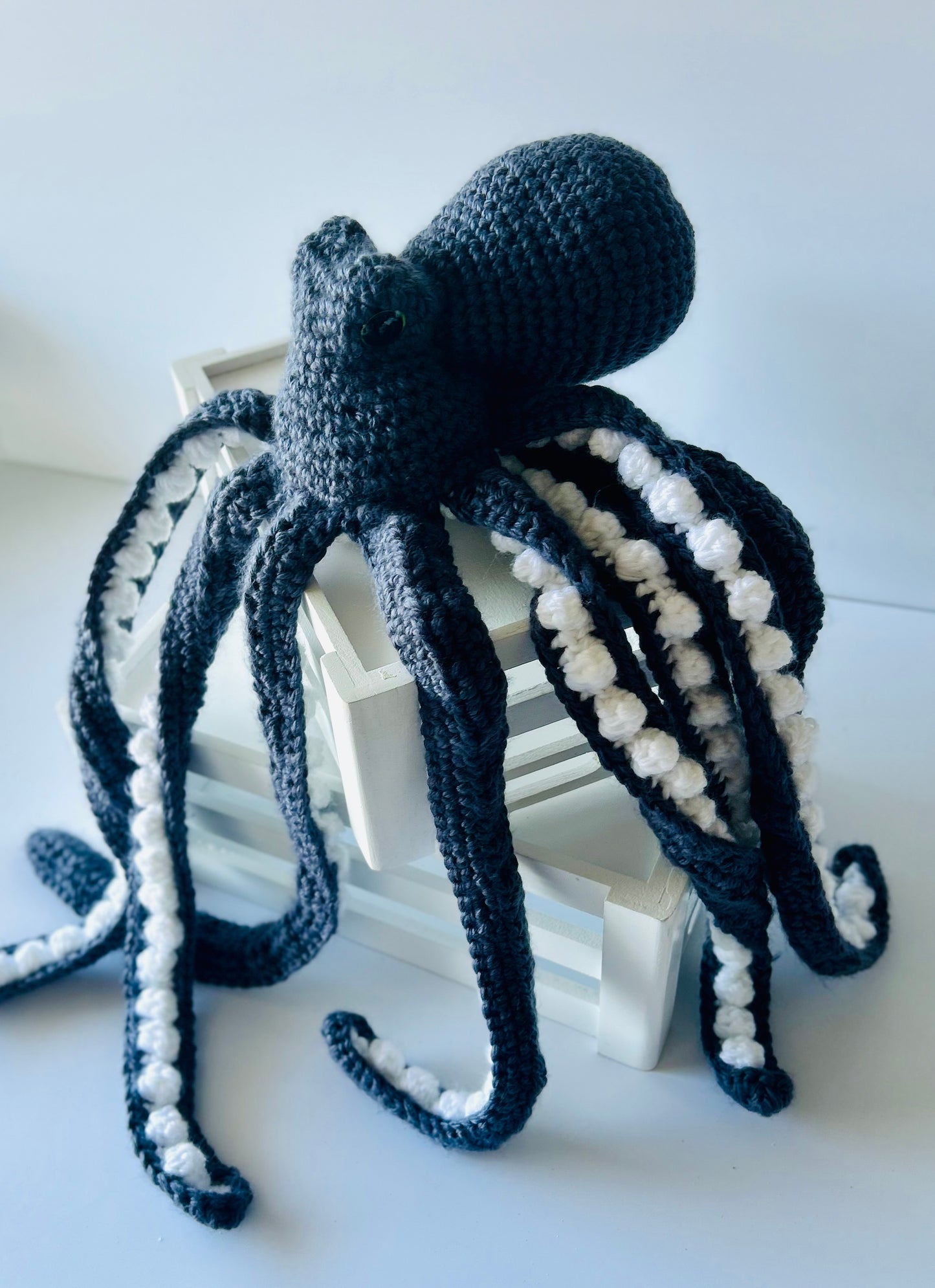 Small Anchor the Octopus - Crochet Plush - Acrylic Yarn