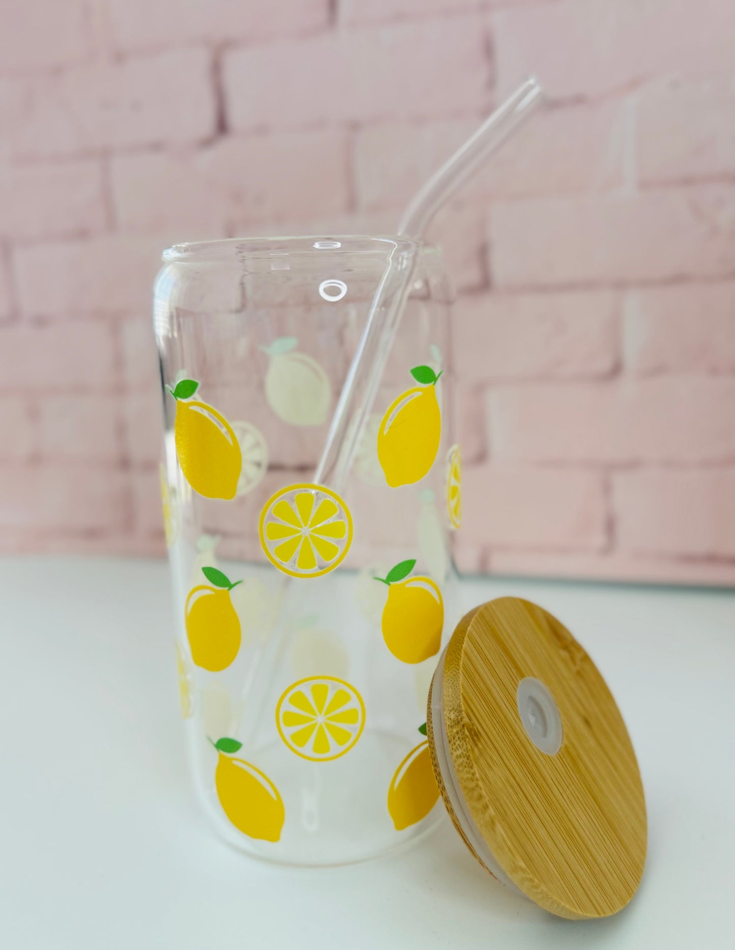Summer Designs - Libbey Glass, Beer Can Style Drinking Glass or Acrylic Tumbler