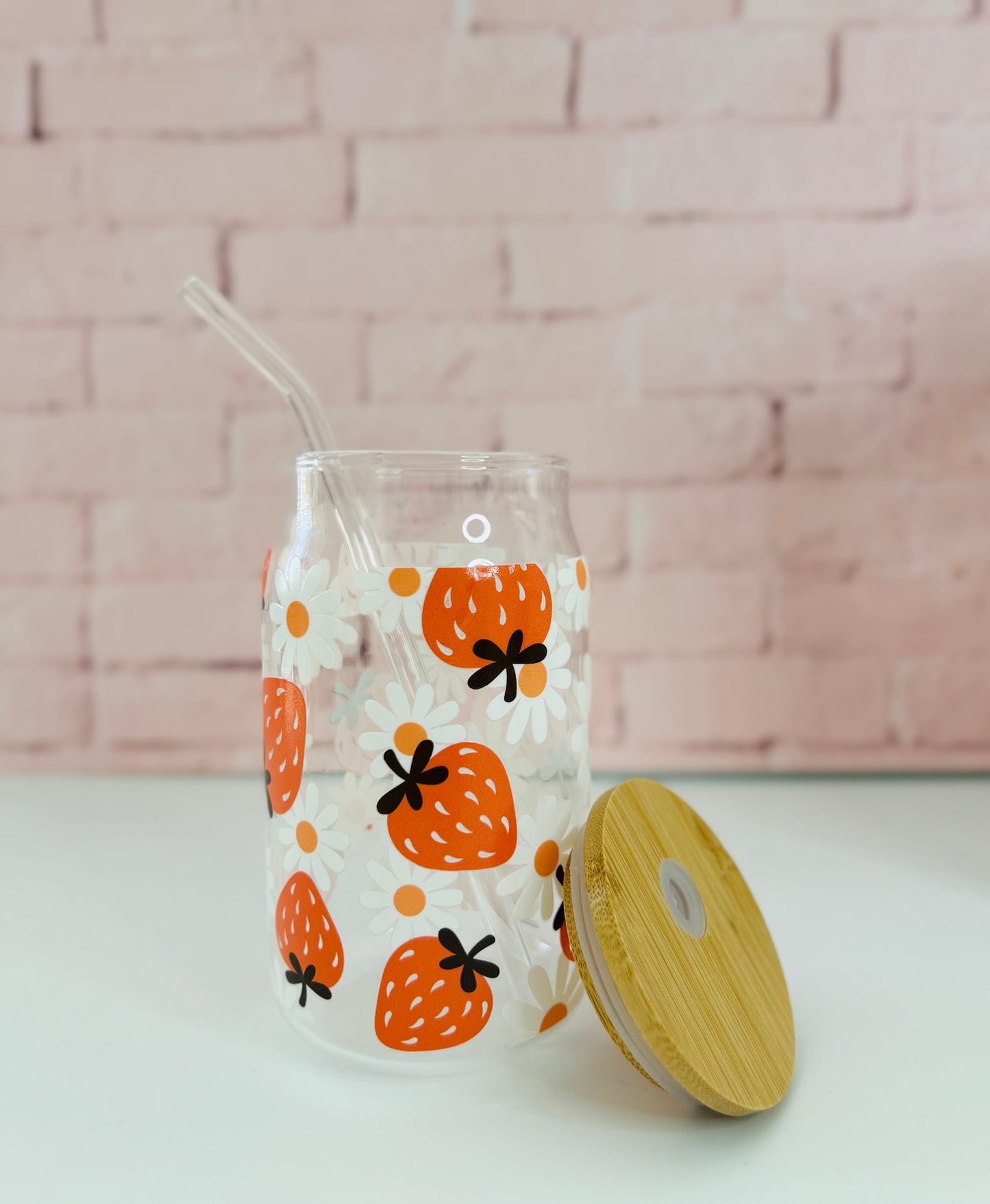 Summer Designs - Libbey Glass, Beer Can Style Drinking Glass or Acrylic Tumbler