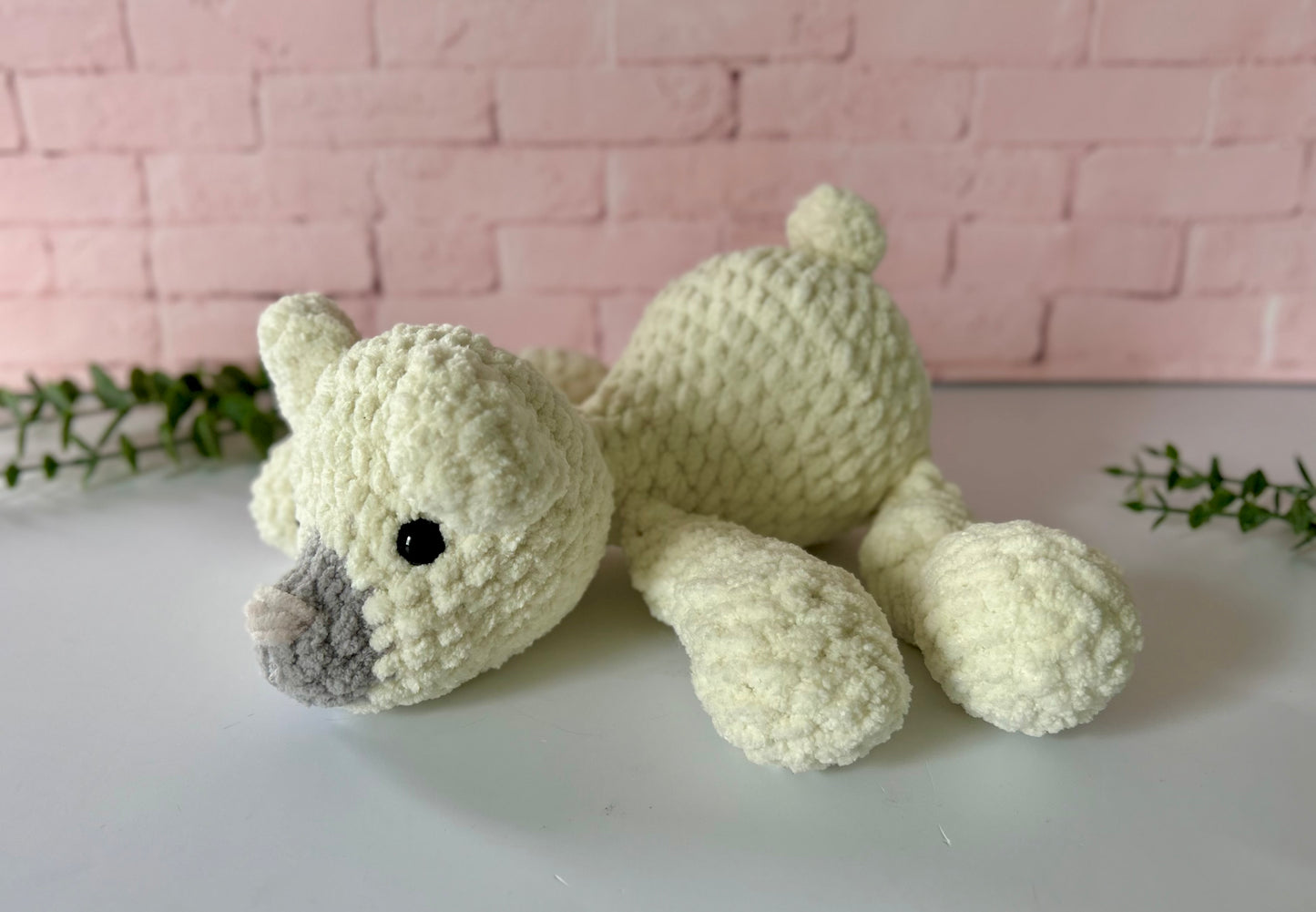 Beam Bear - Knotted Crochet Plushie