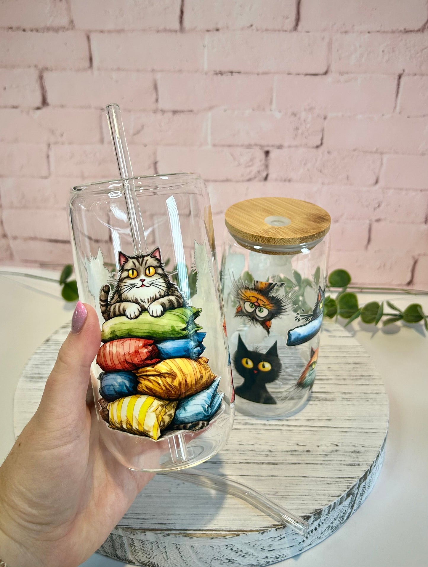 Various Designs - Libbey Glass, Beer Can Style Drinking Glass