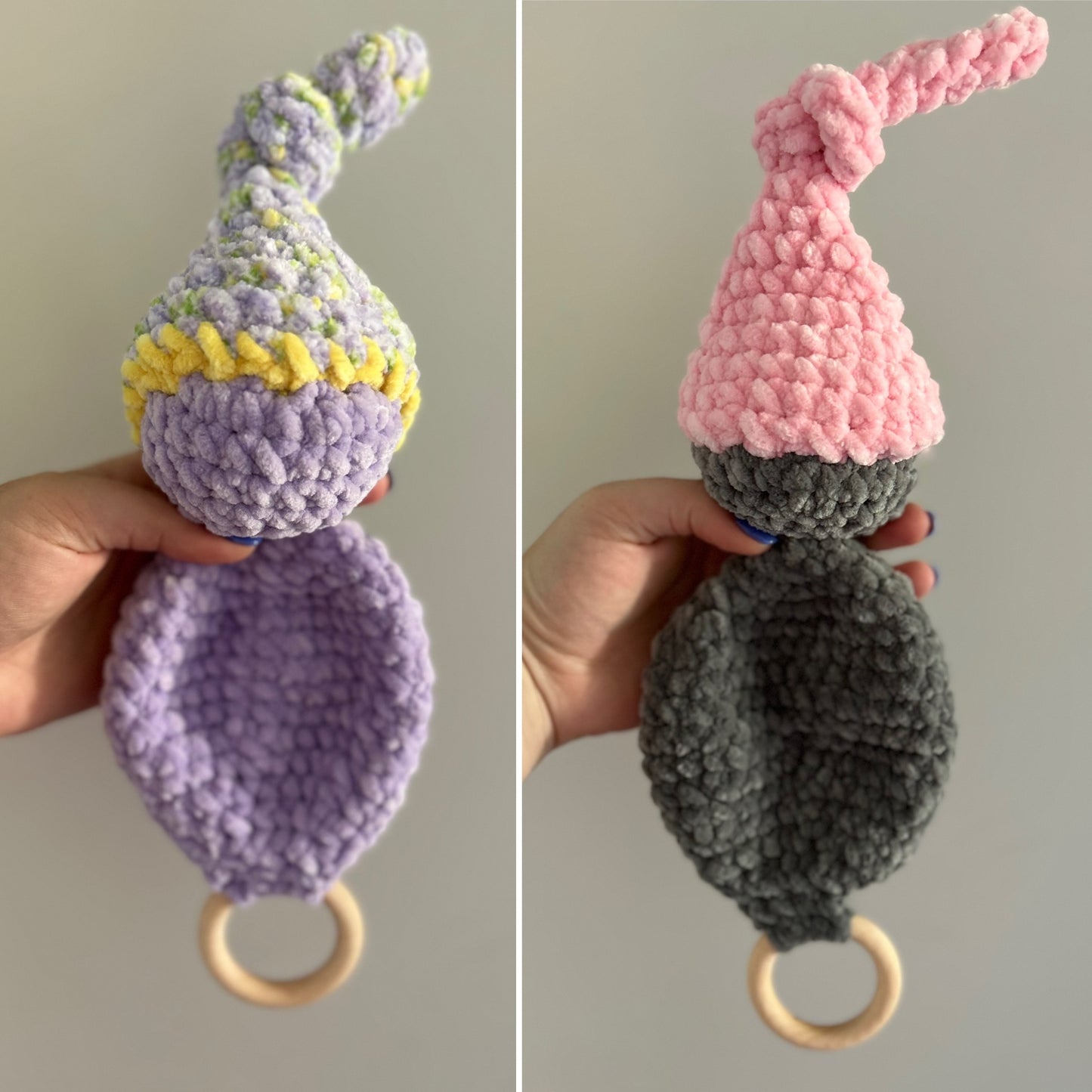 Bunny & Pixie Baby Crochet Teethers -