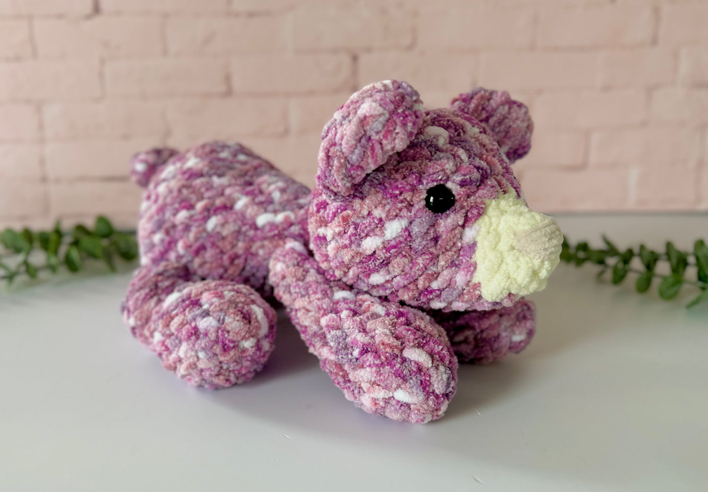 Beam Bear - Knotted Crochet Plushie