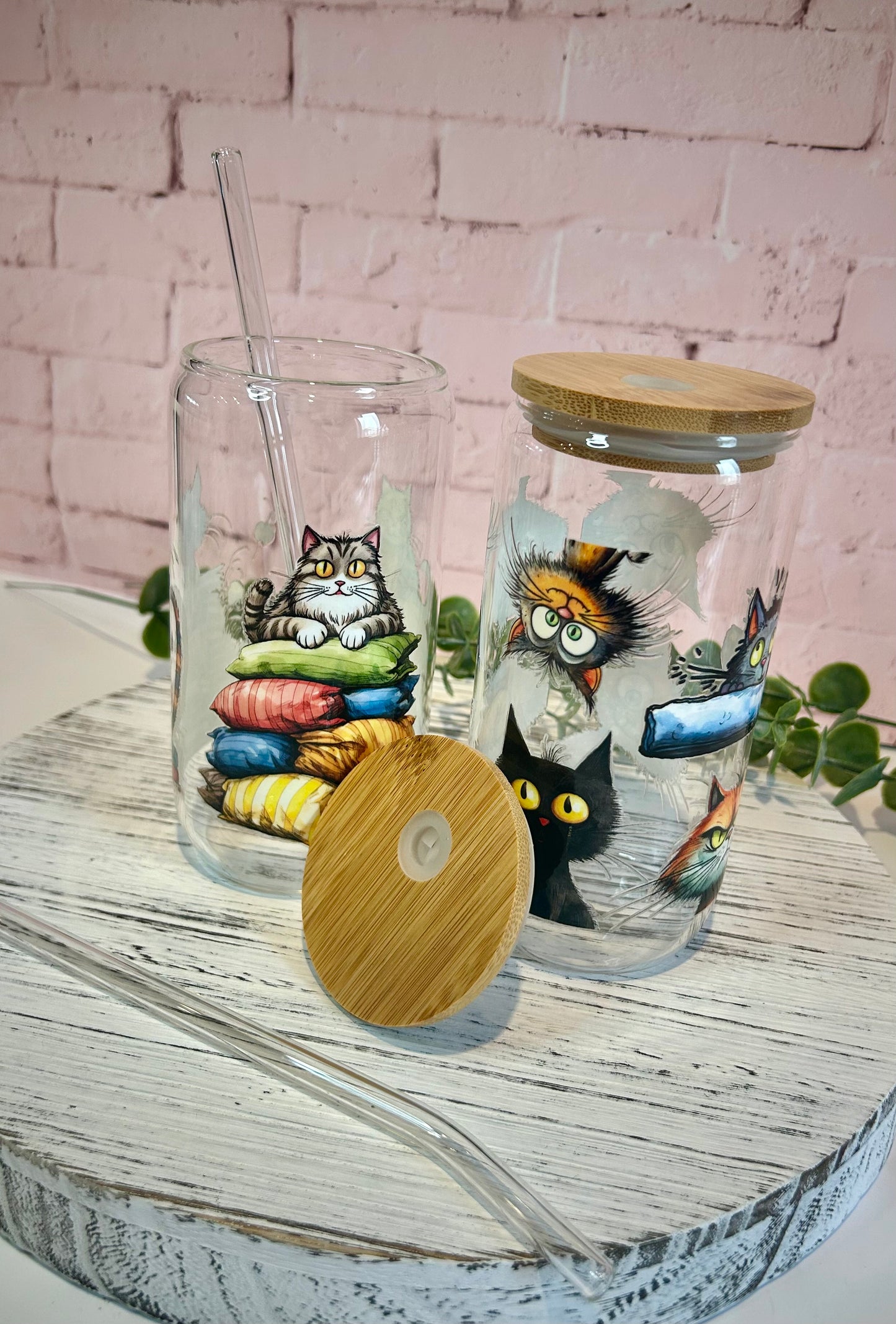 Various Designs - Libbey Glass, Beer Can Style Drinking Glass