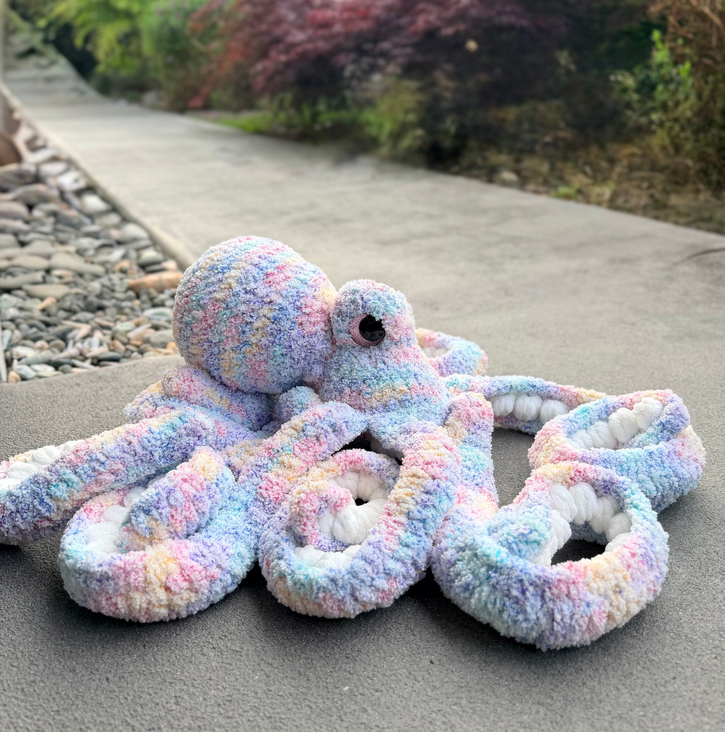 Signature Edition: Luxe Crochet Anchor Octopus – Pastel Dream Colourway