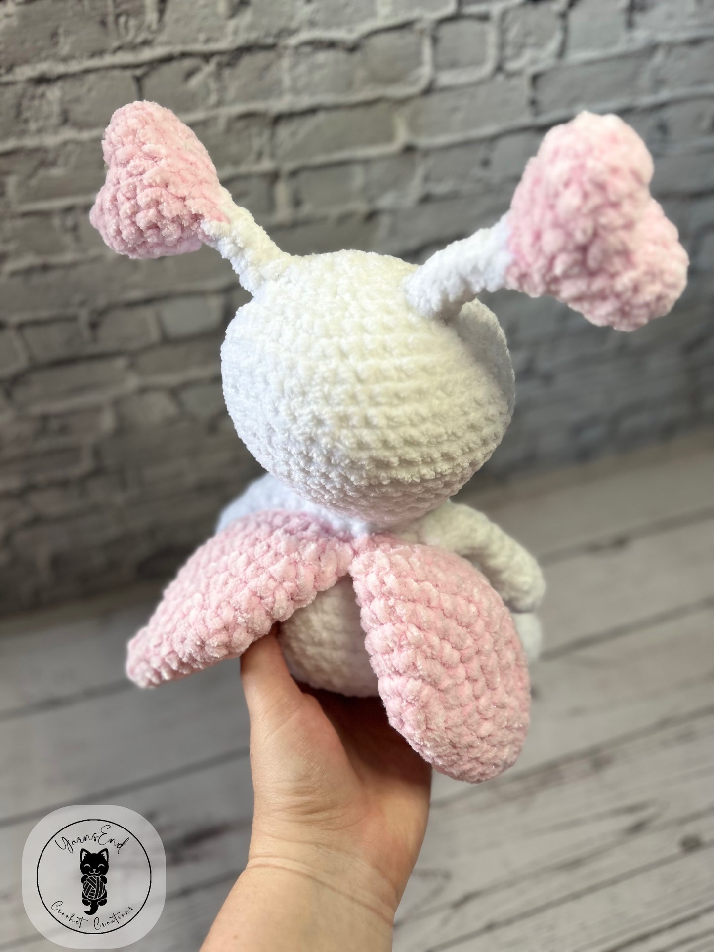 Love Bug (White) - Crochet Soft Toy / Plushie