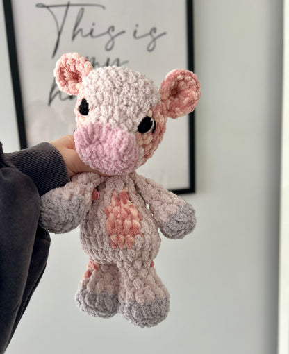 Charlie the Cow - Crochet Snuggler/Plush Toy
