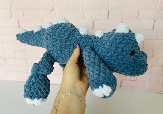 Dune Dino - Knotted Crochet Plushie