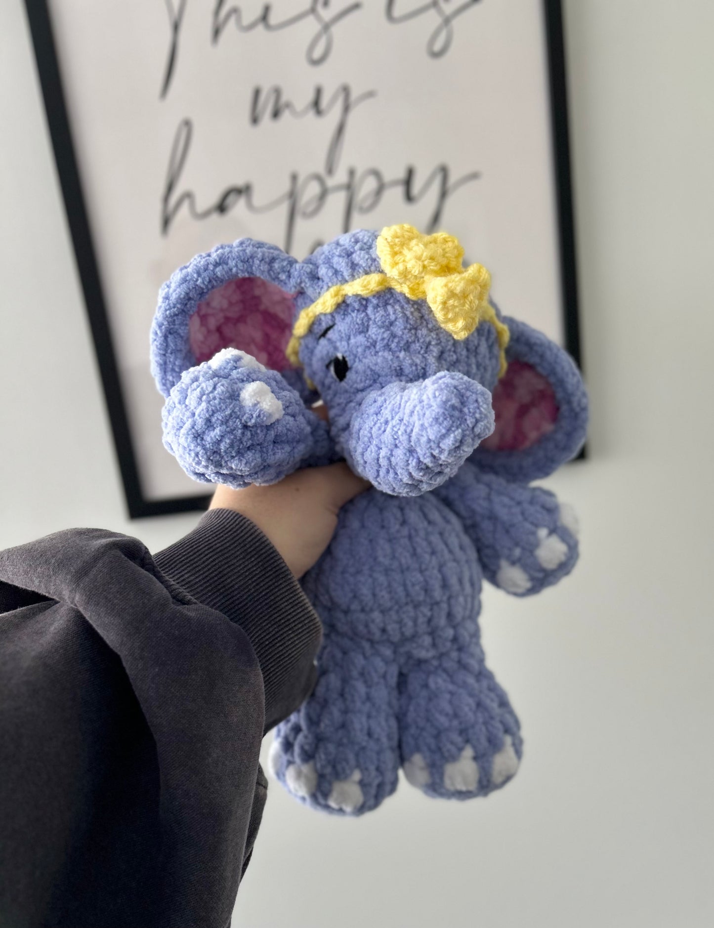 May the Elephant - Crochet Snuggler / Plush Toy