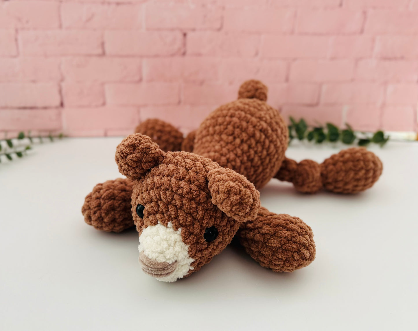 Beam Bear - Knotted Crochet Plushie