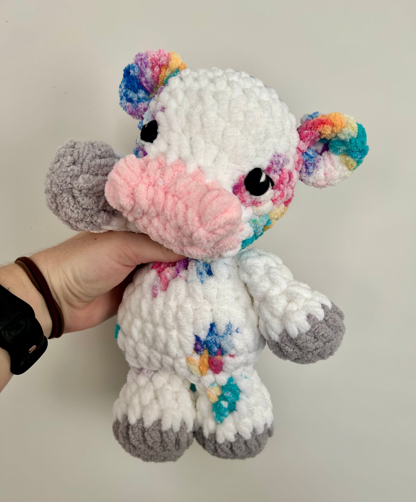 Charlie the Cow - Crochet Snuggler/Plush Toy