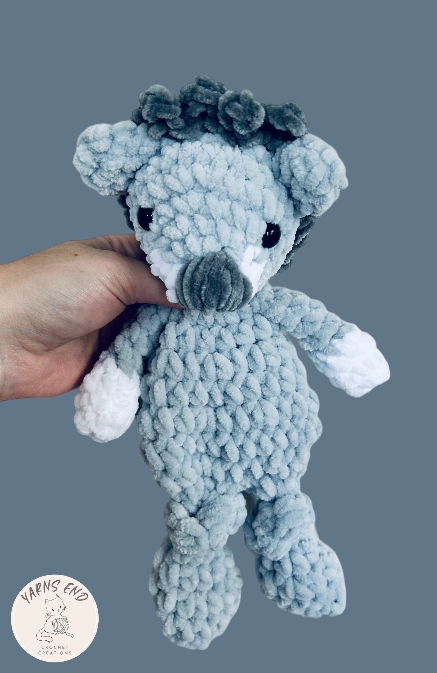 Crochet Snuggler – Mini Leo the Legendary Lion (Lovey Style)