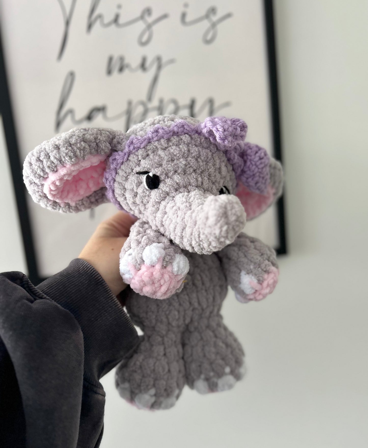 May the Elephant - Crochet Snuggler / Plush Toy