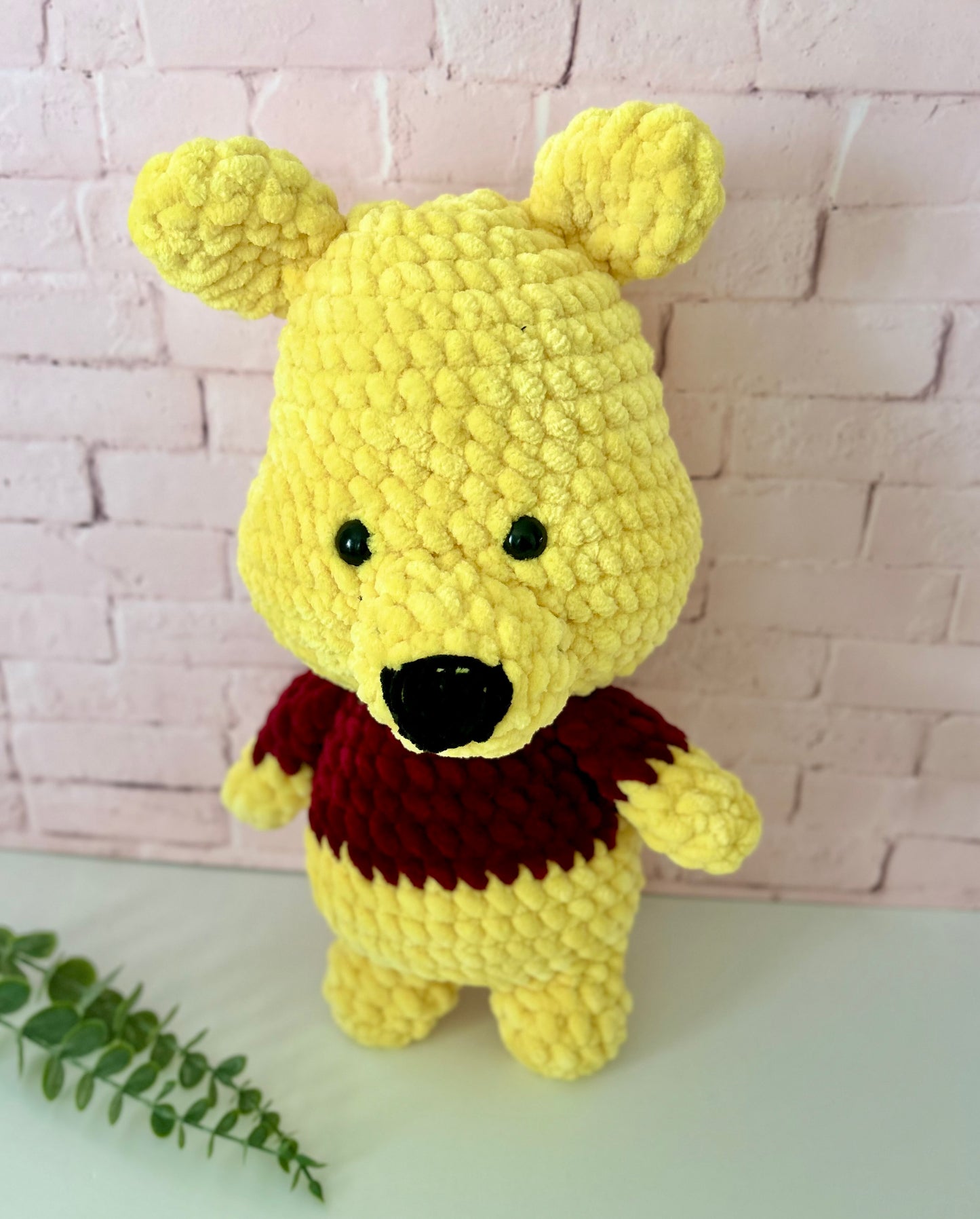 Jumbo Pooh Bear Crochet Plush Toy