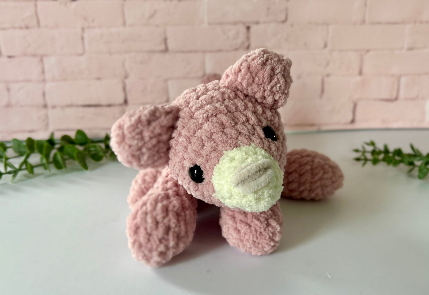 Beam Bear - Knotted Crochet Plushie