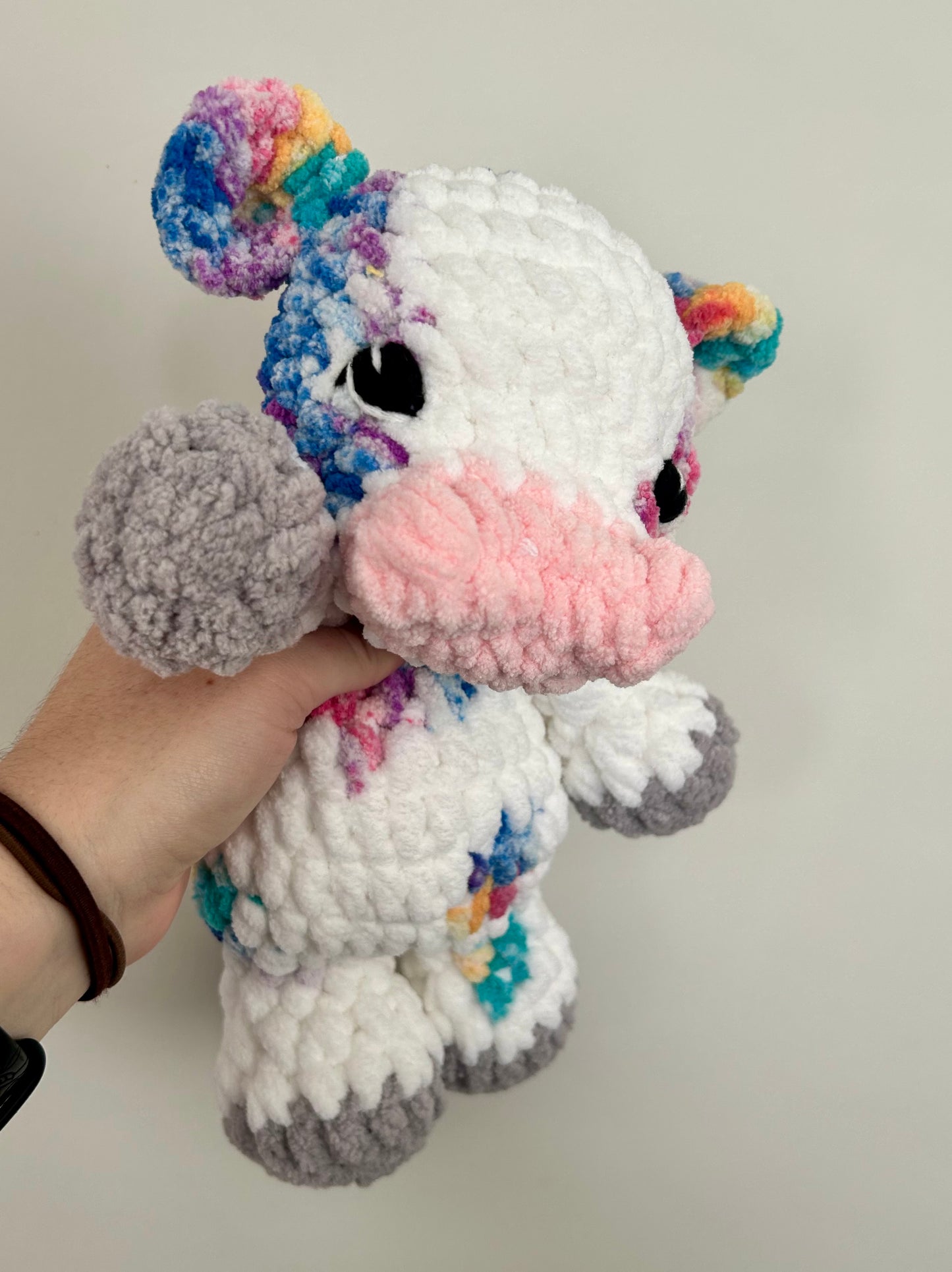 Charlie the Cow - Crochet Snuggler/Plush Toy
