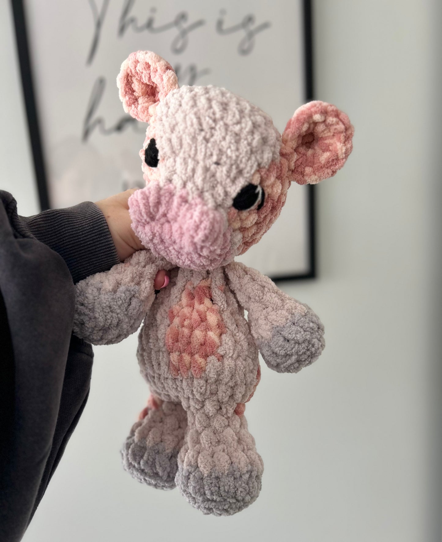 Charlie the Cow - Crochet Snuggler/Plush Toy