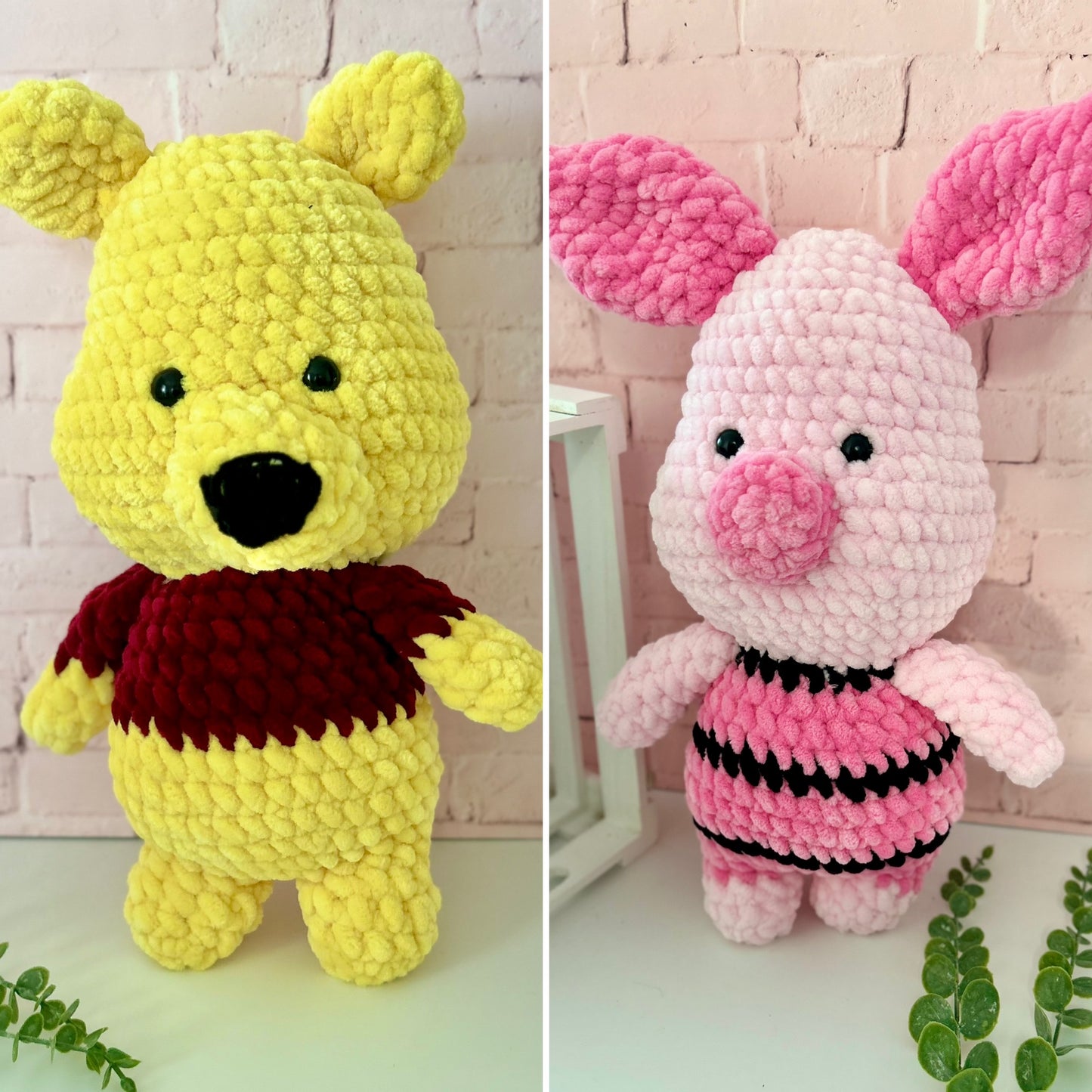 Jumbo Pooh Bear Crochet Plush Toy