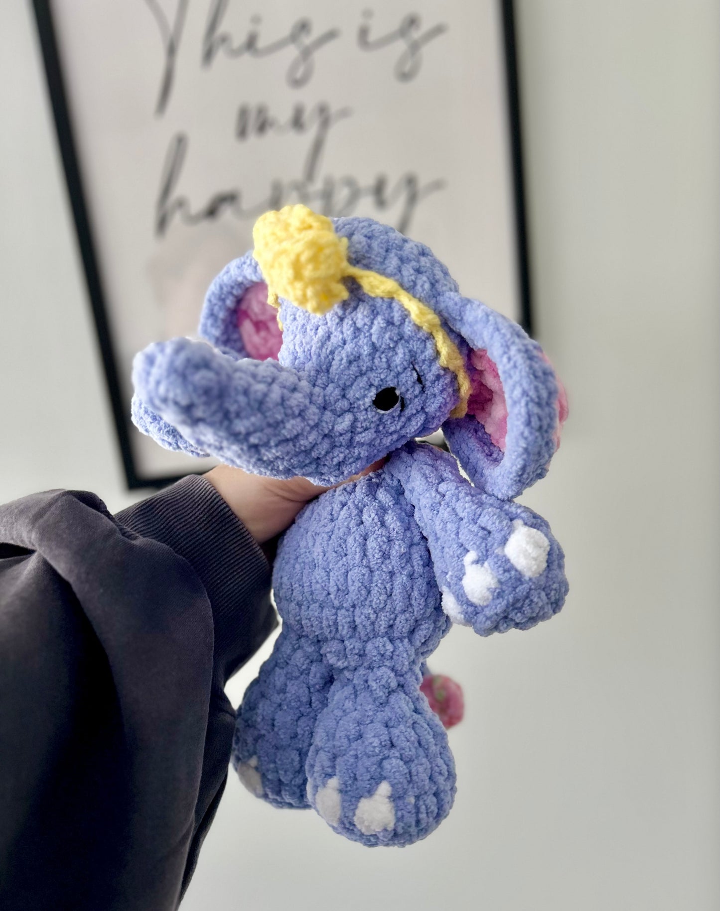May the Elephant - Crochet Snuggler / Plush Toy