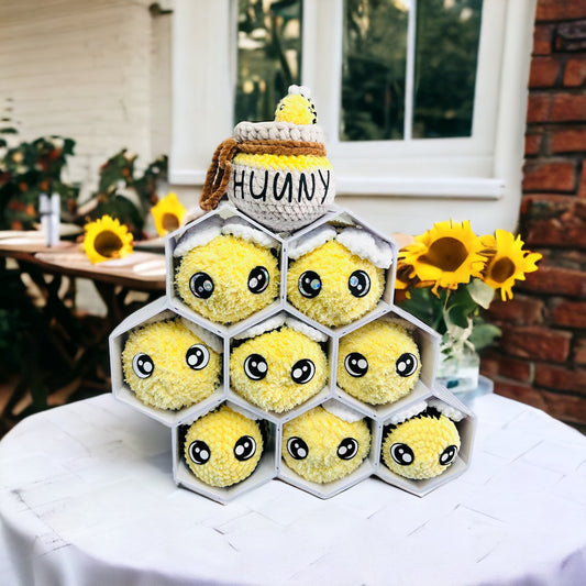 Bees Bees Bees - Crochet Soft Toy / Plushie