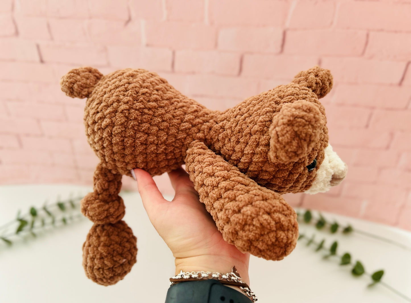 Beam Bear - Knotted Crochet Plushie