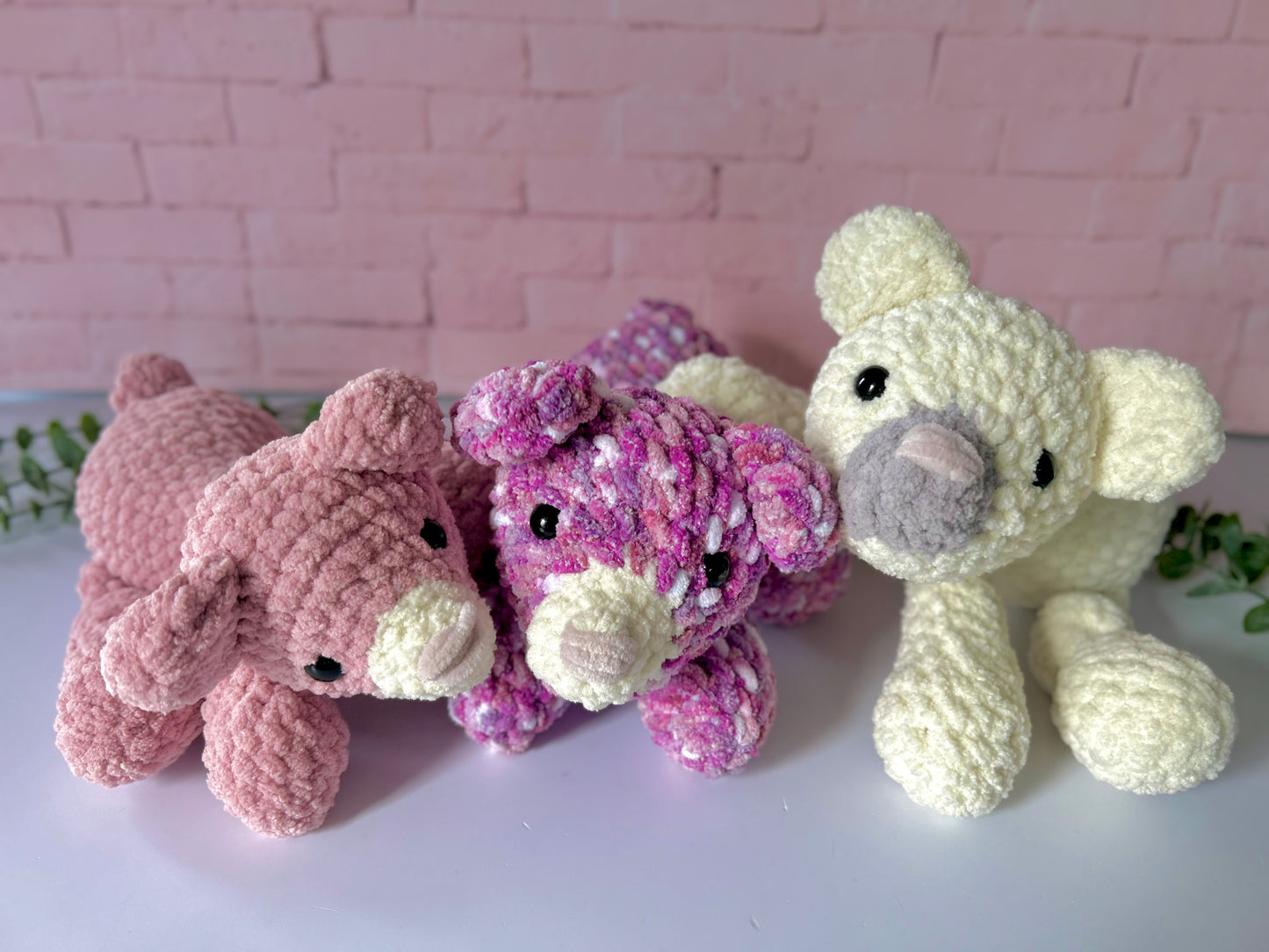 Beam Bear - Knotted Crochet Plushie