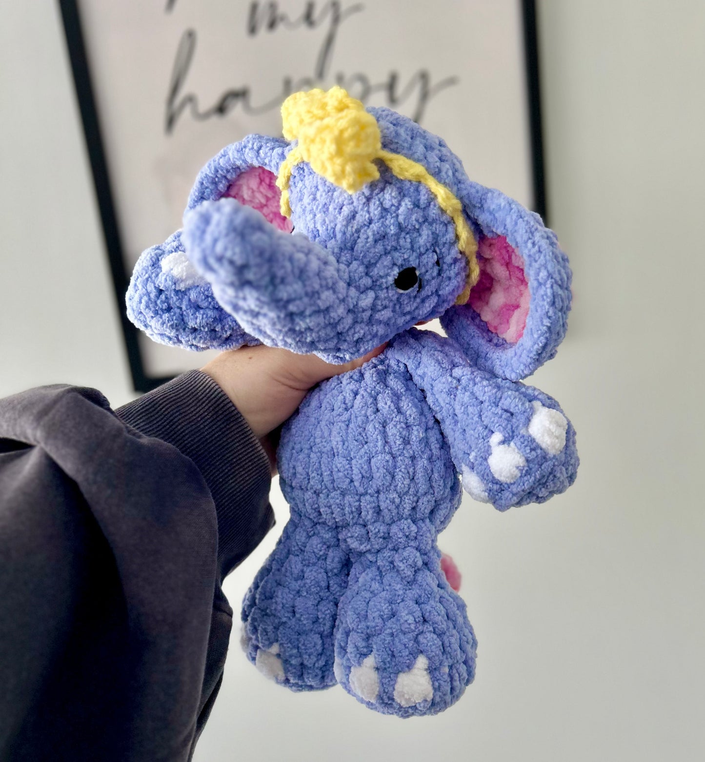 May the Elephant - Crochet Snuggler / Plush Toy