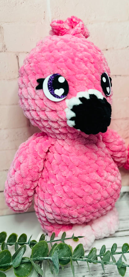 Jumbo Flamingo Crochet Plush Toys