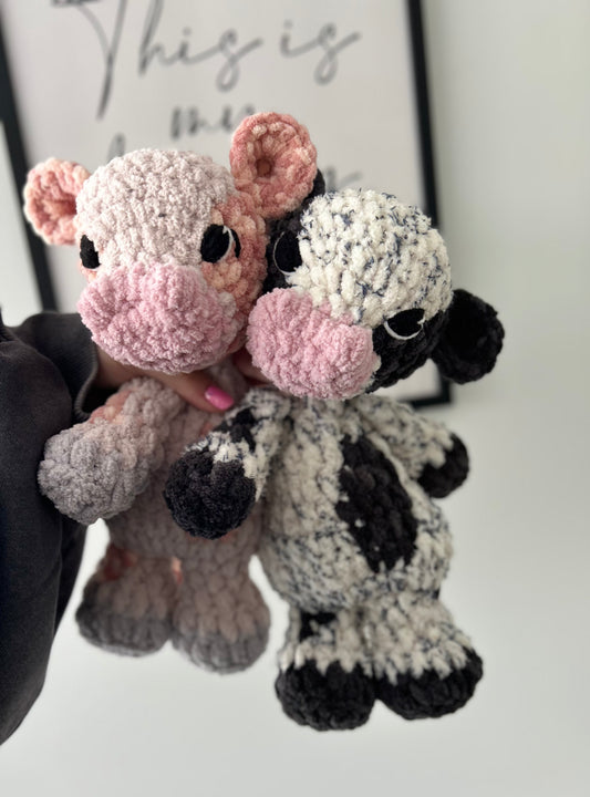 Charlie the Cow - Crochet Snuggler/Plush Toy
