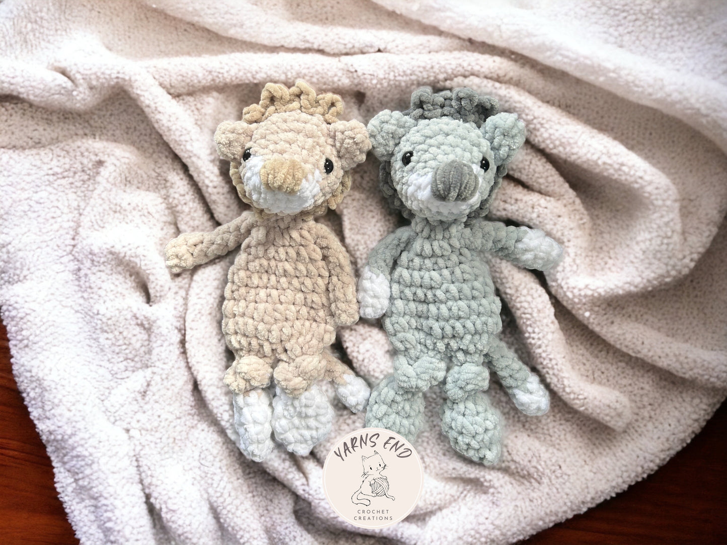 Crochet Snuggler – Mini Leo the Legendary Lion (Lovey Style)