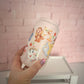 Beauty and the Beast - Libbey Glass, Beer Can Style Drinking Glass or Acrylic Tumbler