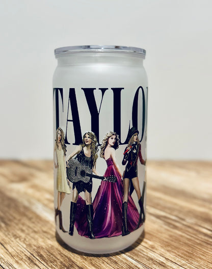 Taylor Swift - Libbey Glass, Beer Can Style Drinking Glass