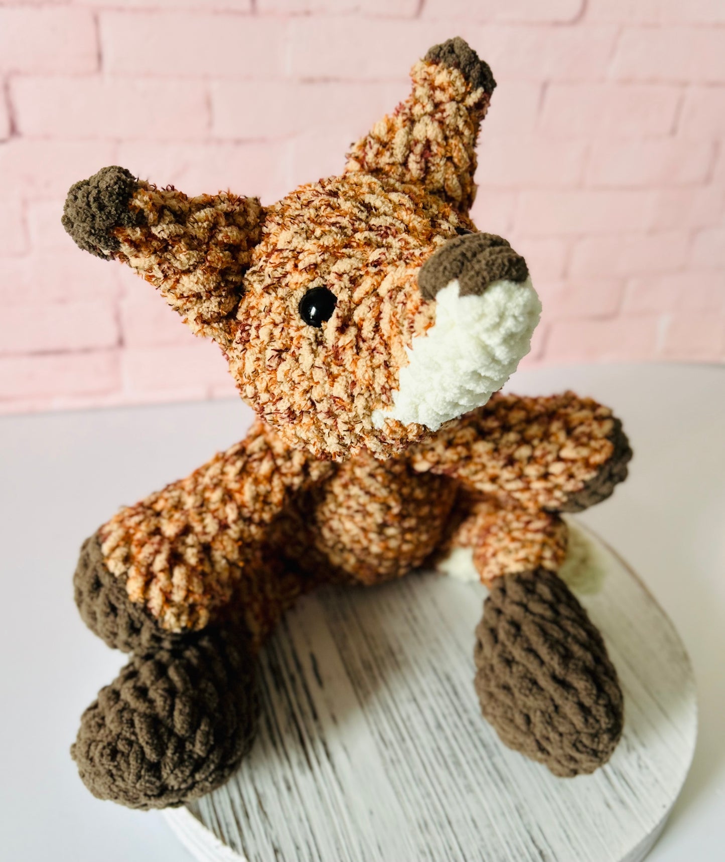 Felix Fox - Knotted Crochet Plushie