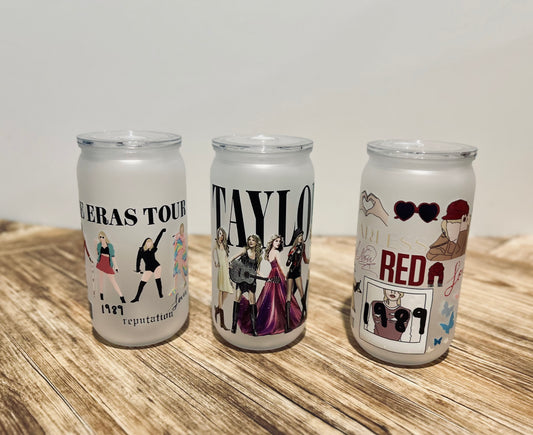 Taylor Swift - Libbey Glass, Beer Can Style Drinking Glass
