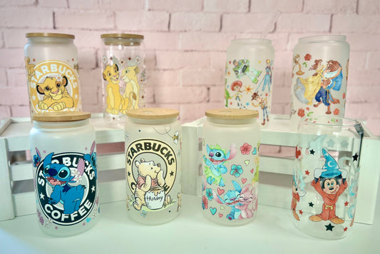 Various Designs - Libbey Glass, Beer Can Style Drinking Glass