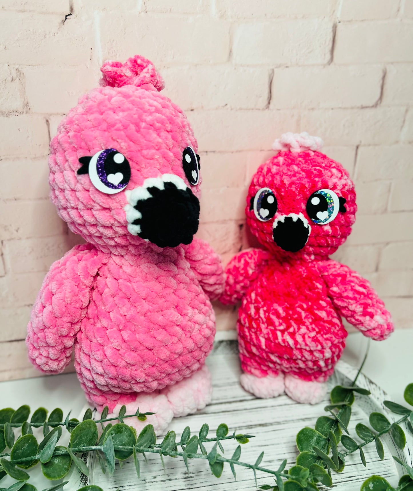 Jumbo Flamingo Crochet Plush Toys