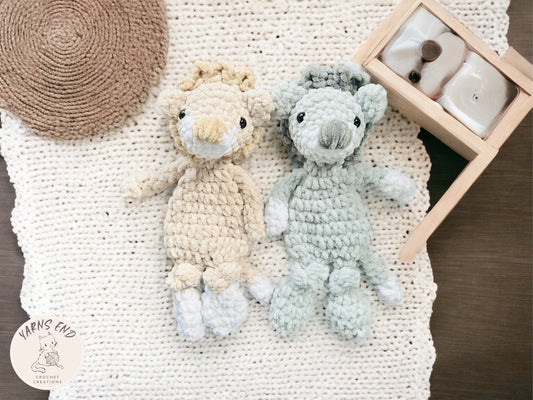 Crochet Snuggler – Mini Leo the Legendary Lion (Lovey Style)