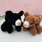 Beam Bear - Knotted Crochet Plushie