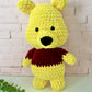 Jumbo Pooh Bear Crochet Plush Toy